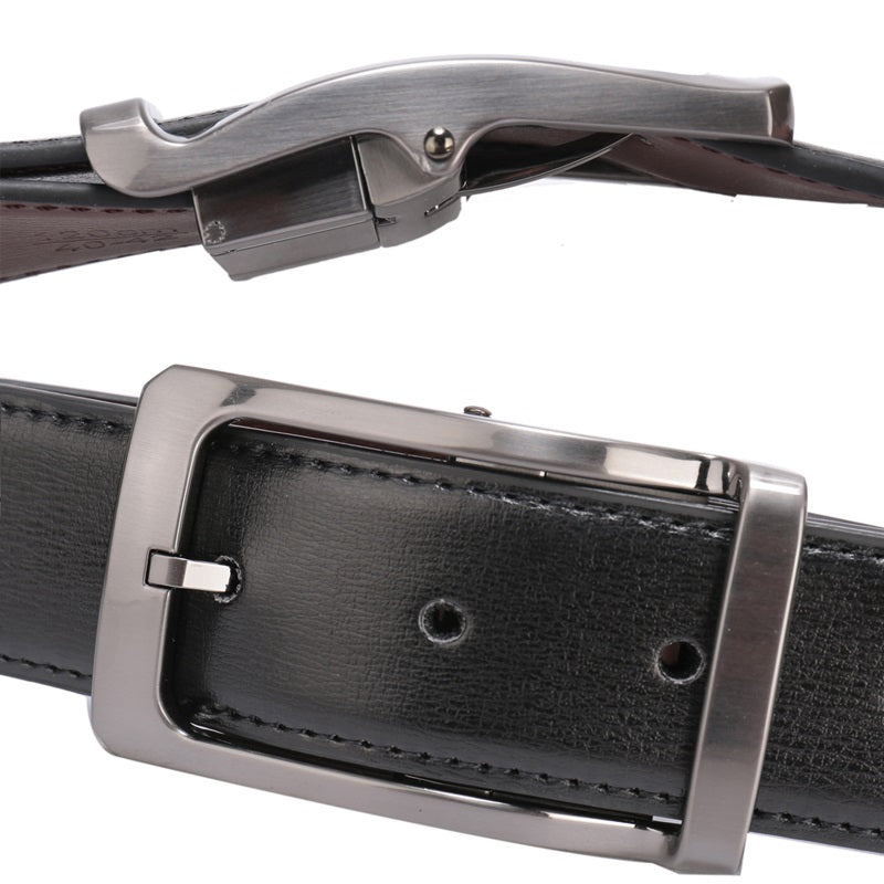 Men's Reversible Leather Belt - skyjackerz