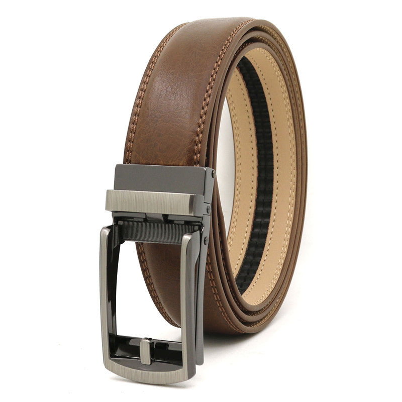 10 / 110 cm Men's Automatic Cowhide Leather Belt - skyjackerz