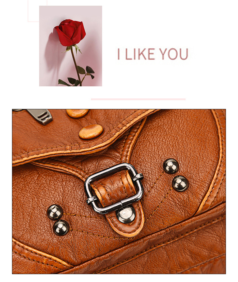Brown Women's Soft Leather Handbag - Mong Collection - skyjackerz