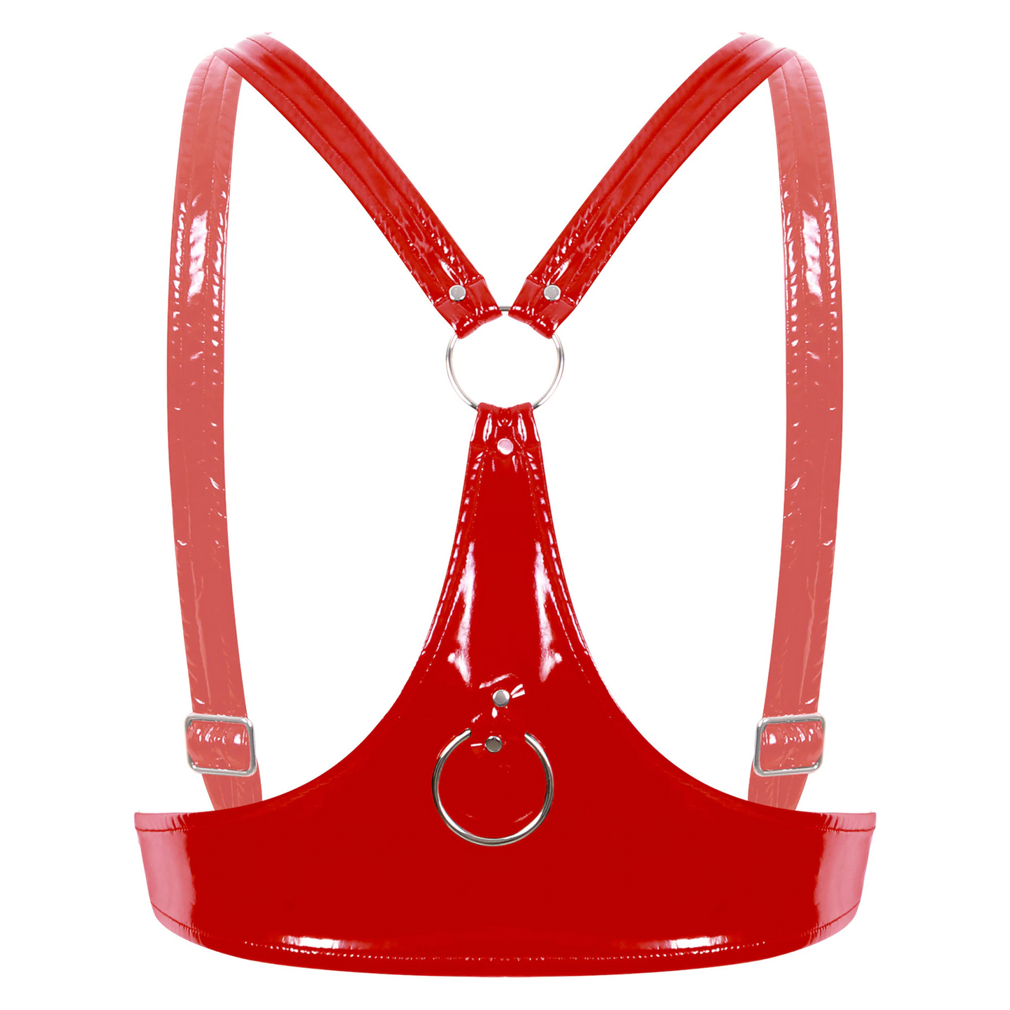 Red / S Women's Leather Lift-Up Corset - skyjackerz