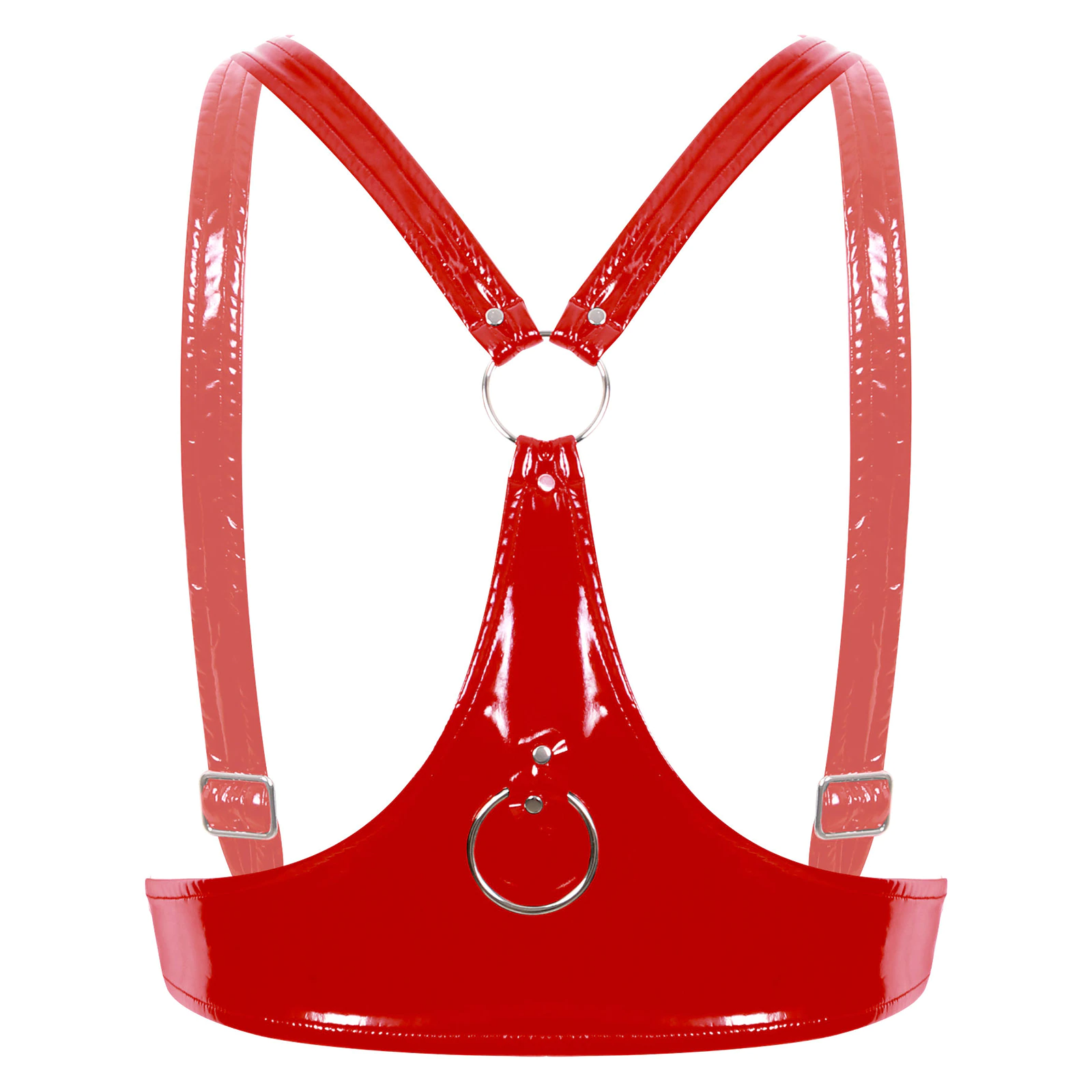 Red / S Women's Leather Lift-Up Corset - skyjackerz