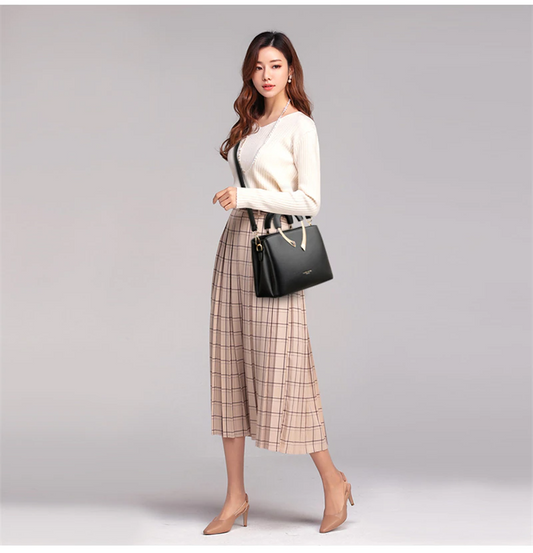 Blue Women's Casual Leather Crossbody Purse - Shoulder Bag - skyjackerz