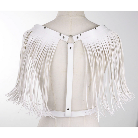 White Tassel Brassiere For Women - skyjackerz