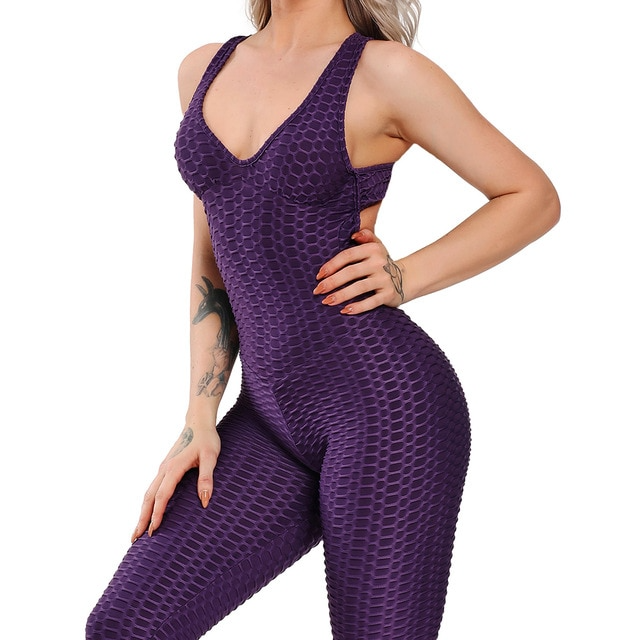 Purple / S Exotic Yoga Tracksuit For Women - skyjackerz
