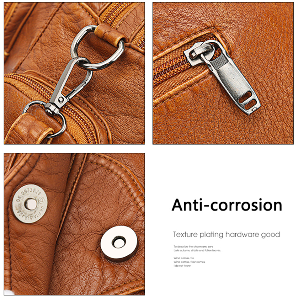 Brown Women's Soft Leather Handbag - Mong Collection - skyjackerz