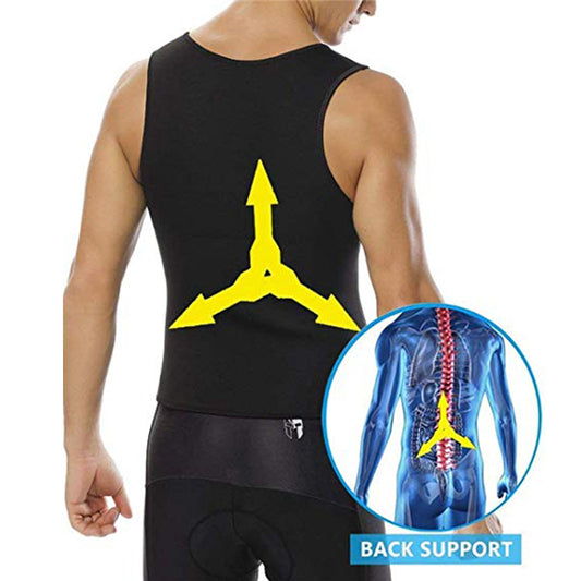 Men's Sleeveless Neoprene Tank Top - skyjackerz