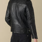 Brooklyn Biker Black Leather Jacket For Men - skyjackerz