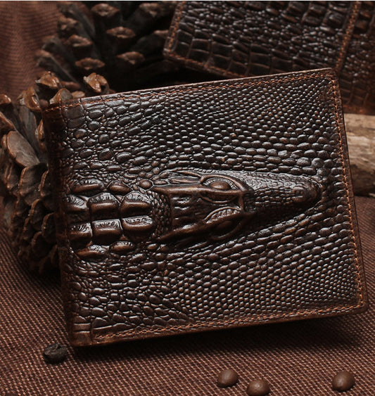 Men's Luxury Crocodile Wallet - skyjackerz