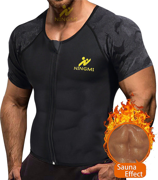 Black / S Men's Neoprene Suna Zipper Top - skyjackerz