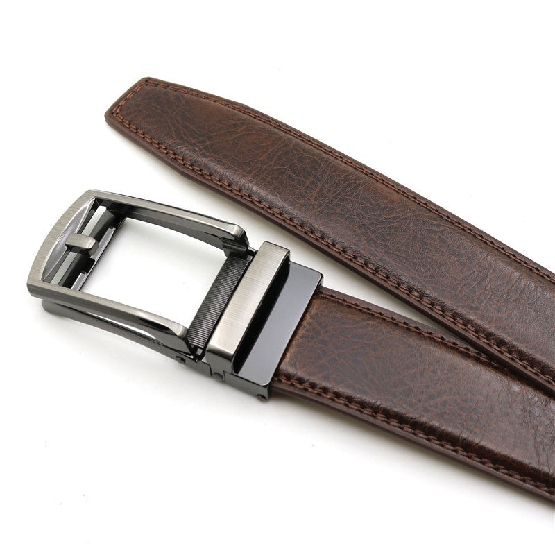 1 / 110 cm Men's Automatic Cowhide Leather Belt - skyjackerz