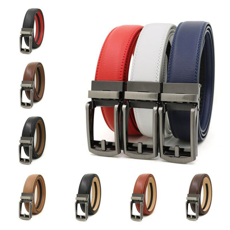 1 / 110 cm Men's Automatic Cowhide Leather Belt - skyjackerz