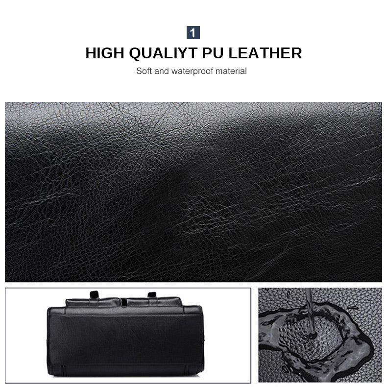 Wellvo Leather Laptop Bag - skyjackerz