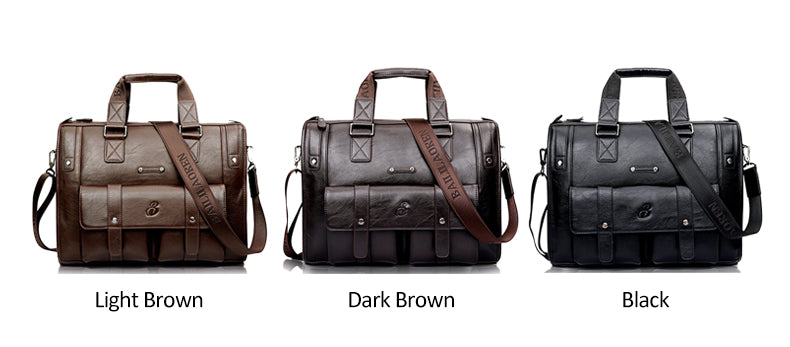 Wellvo Leather Laptop Bag - skyjackerz