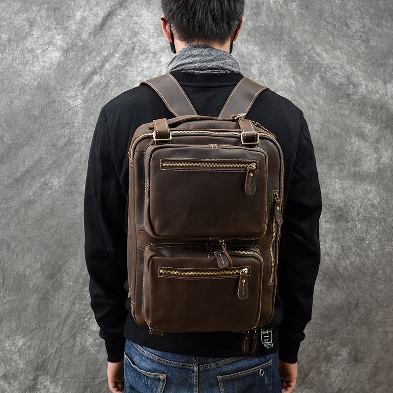 Matthew Leather Laptop Bag For Men - skyjackerz