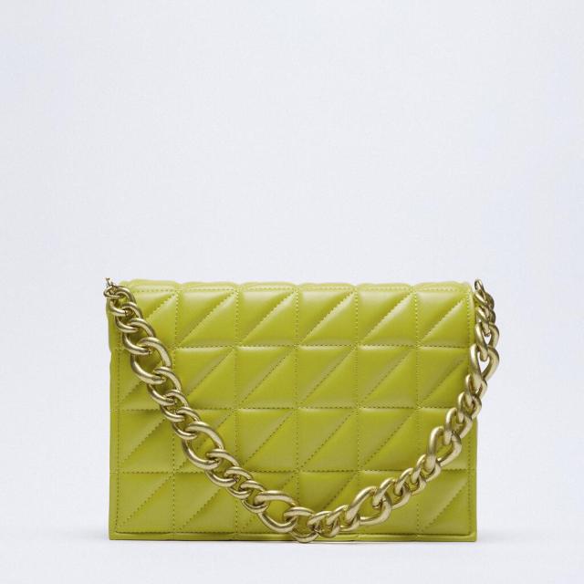 yellow-metal / s-22cmx5cmx13cm Women's Leather Tote Bag - Handbag Clutch Collection - skyjackerz