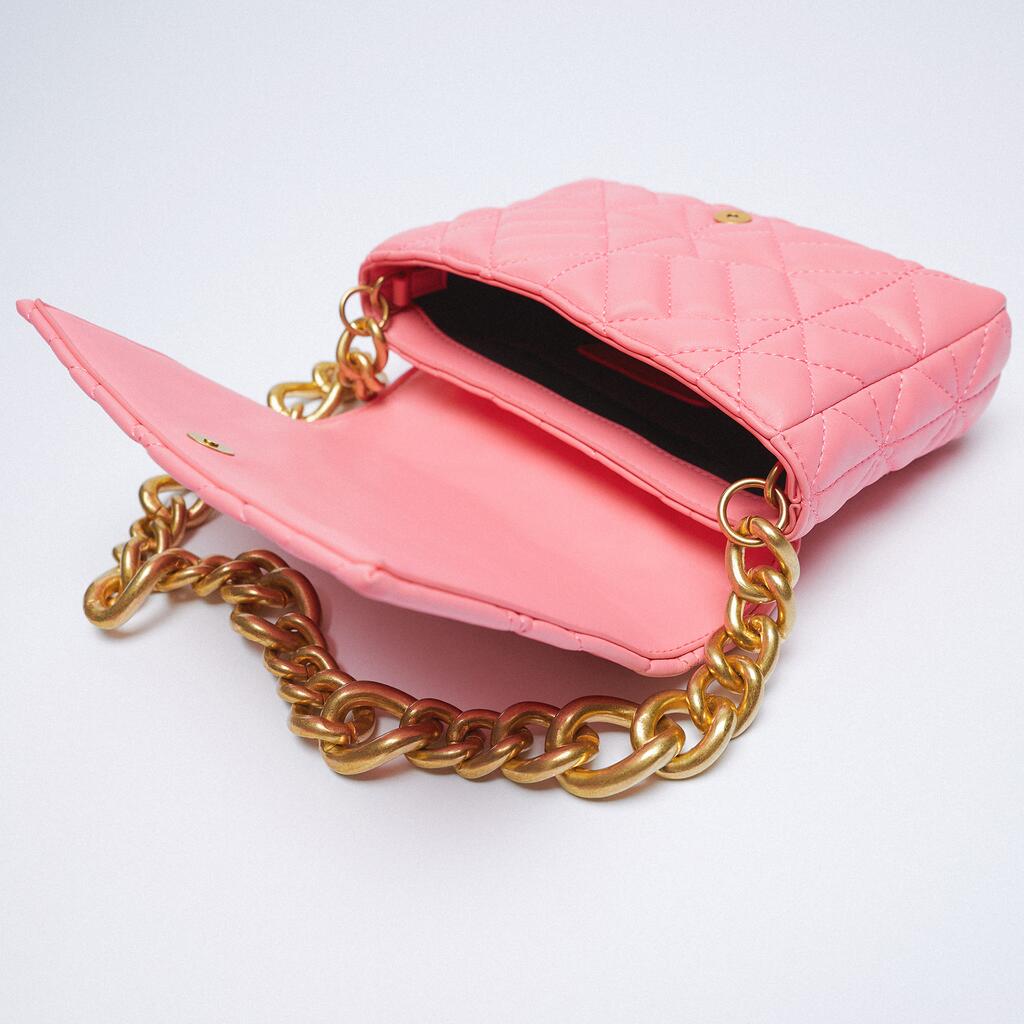 pink--metal / s-22cmx5cmx13cm Women's Leather Tote Bag - Handbag Clutch Collection - skyjackerz