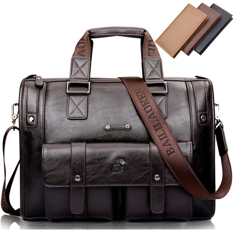 Wellvo Leather Laptop Bag - skyjackerz