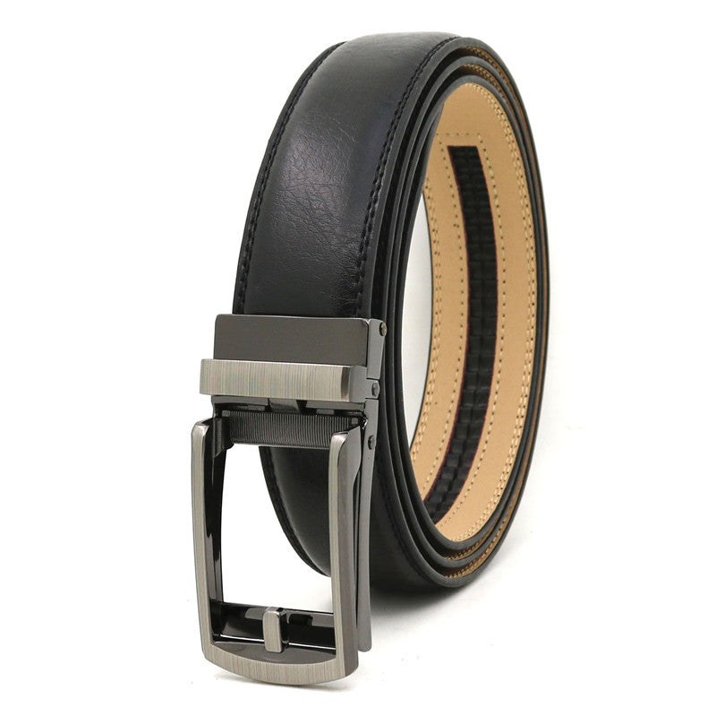 7 / 110 cm Men's Automatic Cowhide Leather Belt - skyjackerz