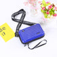 Sapphire Blue / One Size Mini Suitcase Shape Women Crossbody Bag - skyjackerz