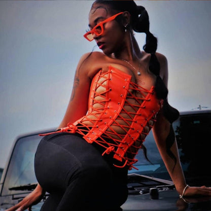 Handcrafted Leather Corset for Women - skyjackerz