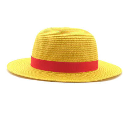 Luffy Cosplay Costume with Straw Hat - skyjackerz