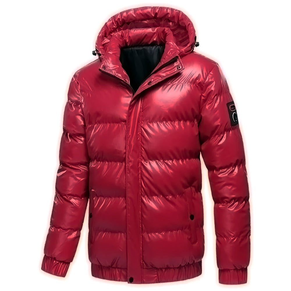 Red / M Men's Winter Cotton Parka Jacket - skyjackerz