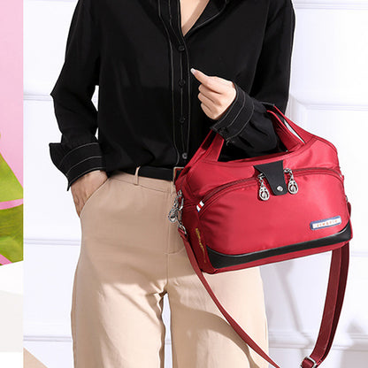 Red Wine Women's Leather Crossbody Purse - Do-It-All Handbag - skyjackerz