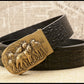 Wolf Pack Automatic Leather Belt For Men - skyjackerz