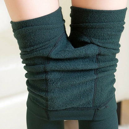 Dark Grey / One-Size Women's Velvet Winter Pantyhose - skyjackerz