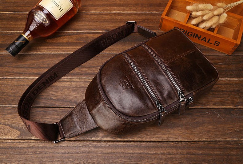 Men's Leather Multifunctional Shoulder Bag - skyjackerz