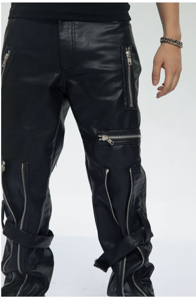 Men's Luxury Designer Leather Pants - skyjackerz