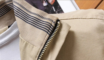 Men's Casual Fleece Bomber Jacket - skyjackerz