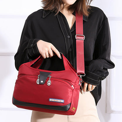 Red Wine Women's Leather Crossbody Purse - Do-It-All Handbag - skyjackerz