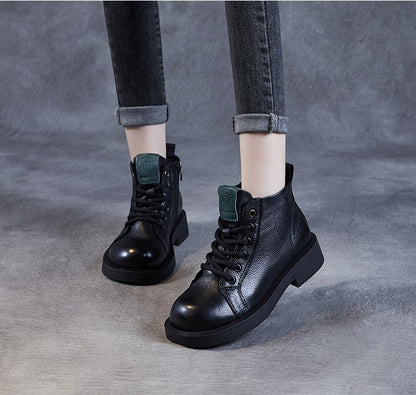 Black / 5 Women's Retro Casual Ankle Boots - skyjackerz