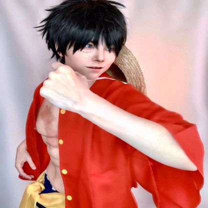 Luffy / 2XS Luffy Cosplay Costume with Straw Hat - skyjackerz