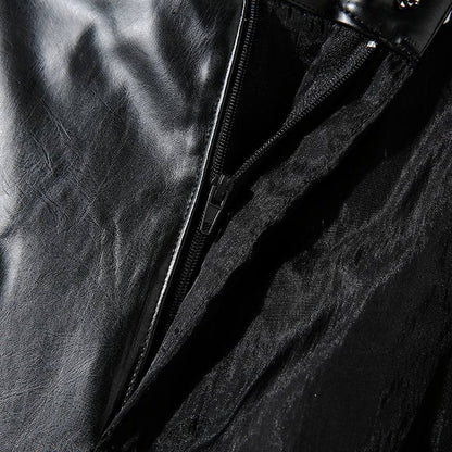 Men's Urban Chic Leather Trousers - skyjackerz