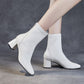 Sheepskin Leather Mid-Calf Boots - skyjackerz