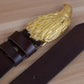 Eagle Designer Vintage Leather Belt For Men - skyjackerz