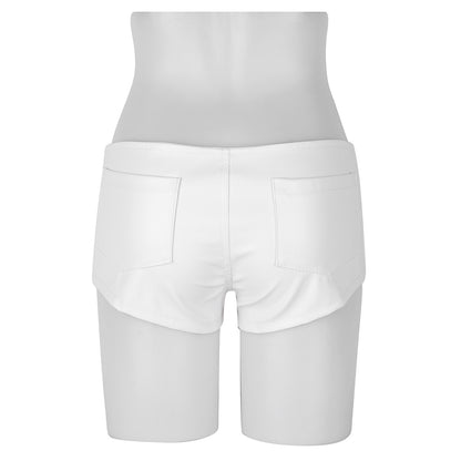 Women Black Low Waist Club Short - skyjackerz
