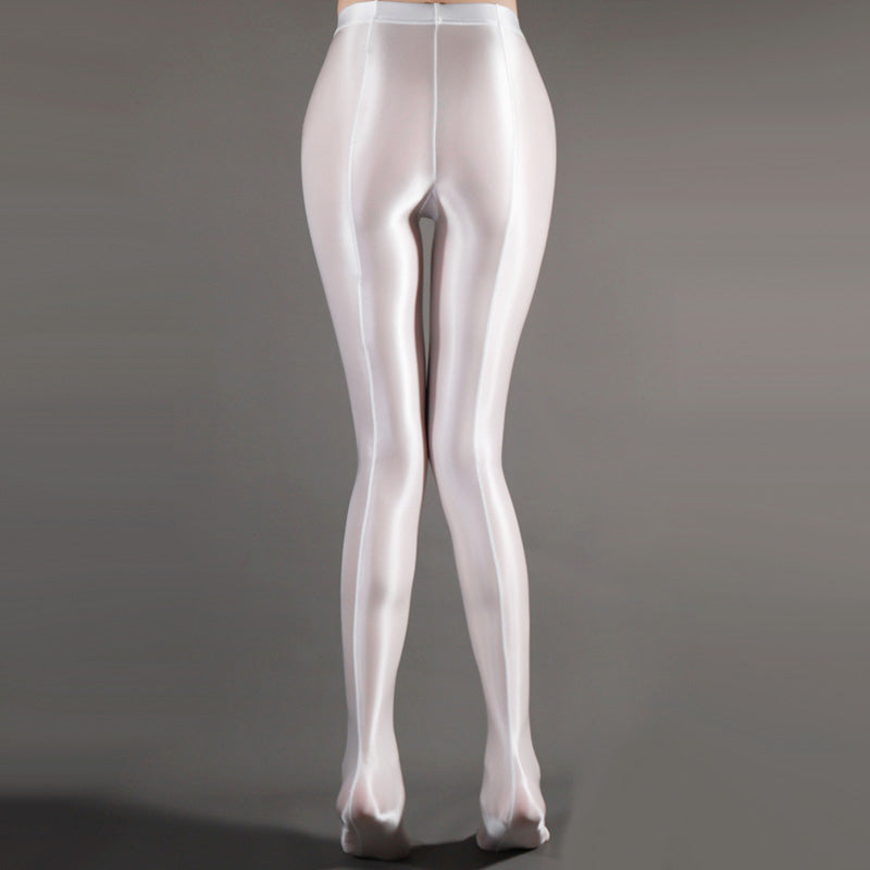 Women's Shiny Satin Sport Stockings - skyjackerz