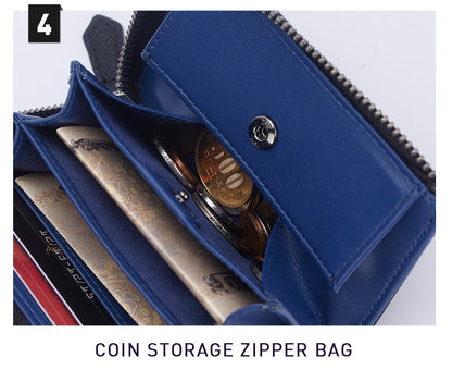 Men's Chain Zipper RFID Blocking Wallet - skyjackerz