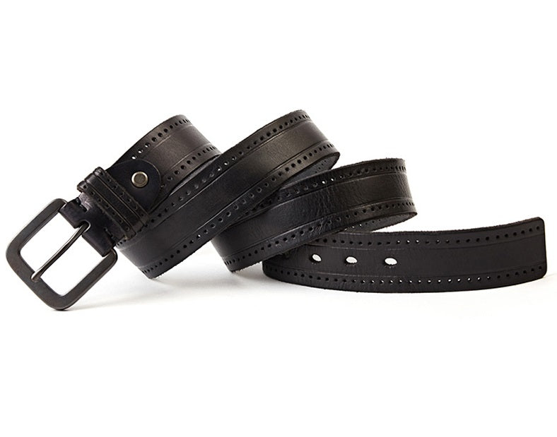 Vintage Leather Waistband Belt for Men - skyjackerz