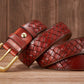 Cowboy Braided Woven Leather Belt For Men - skyjackerz