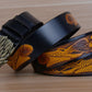 Eagle Designer Vintage Leather Belt For Men - skyjackerz