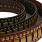 Rivet Studded Cowskin Leather Belt For Men - skyjackerz