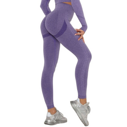 Purple / S Women's Lift Up Yoga Pants - skyjackerz