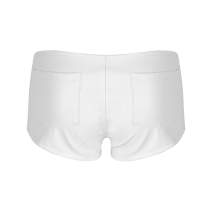 Women Black Low Waist Club Short - skyjackerz