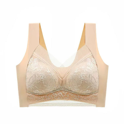 3 Pcs Women's Seamless Lace Push-Up Bra Set - skyjackerz