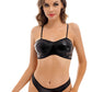 Leather Black Bikini Set - skyjackerz