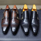 Men's Leather Designer Scales Shoes - skyjackerz